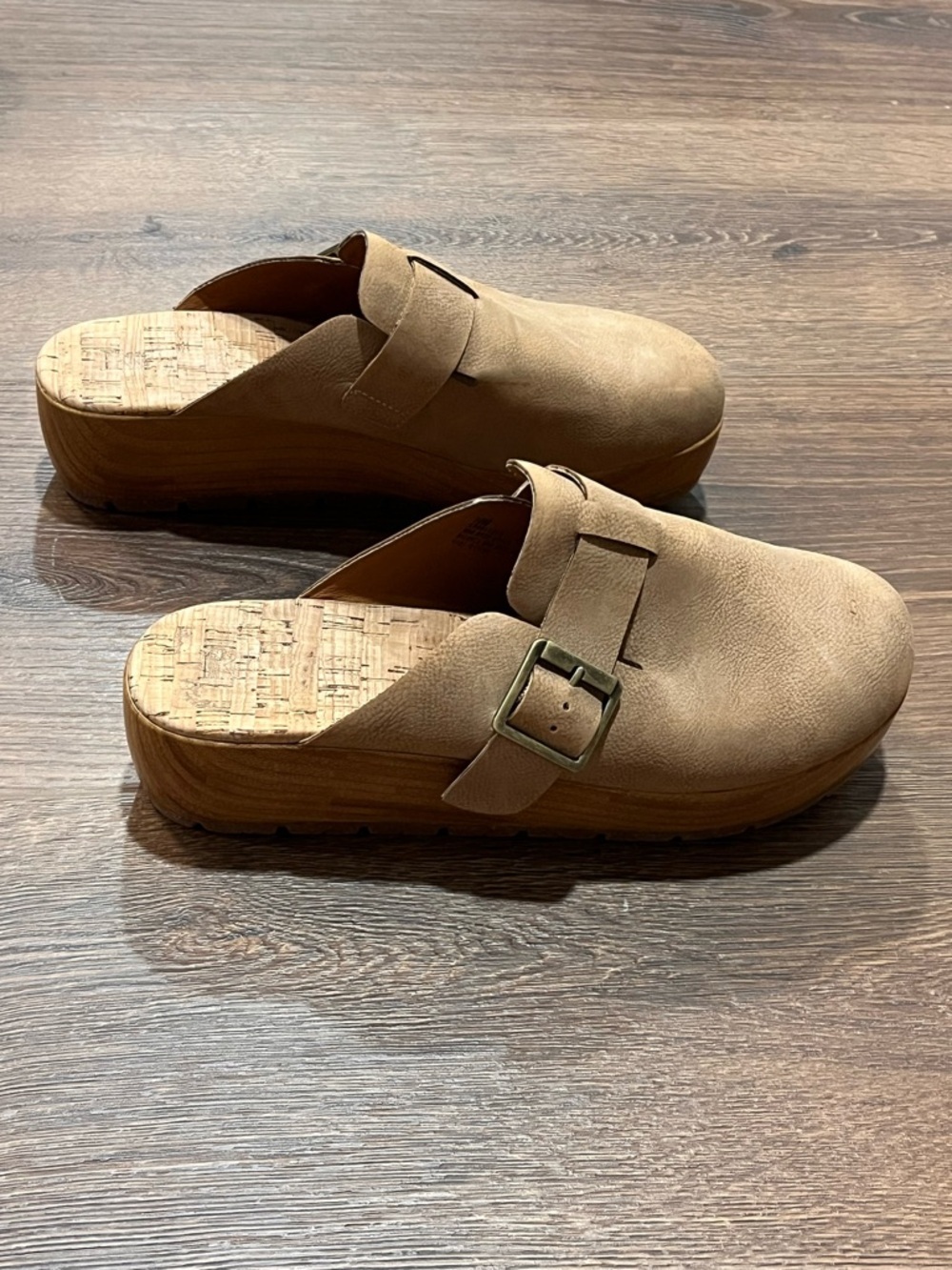 Korks by Kork Ease | Frankie wedge clog slip ons Beige tan Women’s size 10 M - Picture 2 of 8